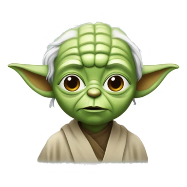 Yoda qui réfléchi sticker