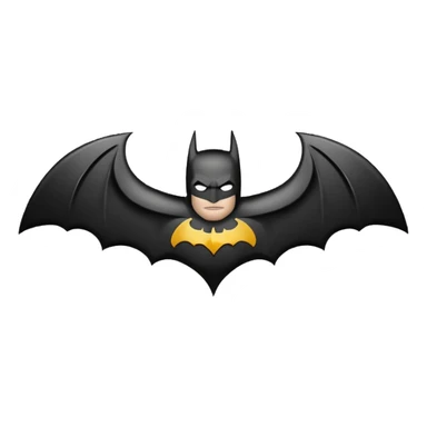 Make a batman logo emoji. sticker