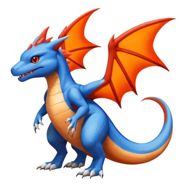 Garchomp-Veemon-Charmeleon-Digimon-Latias-Peppercat-Pokémon-Flamedramon-fusion-animal-hybrid-creature, Full body  sticker