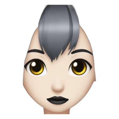 anime goth girl sticker