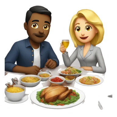 Dinner night sticker