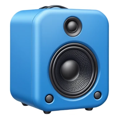 autoparlante azzurro sticker