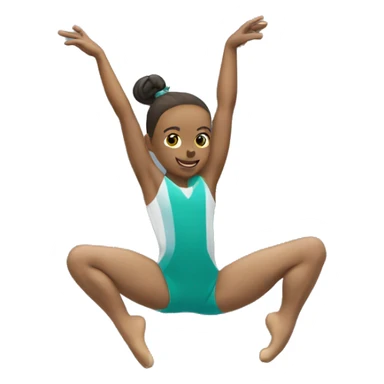 gymnast doing two parellel bars sticker