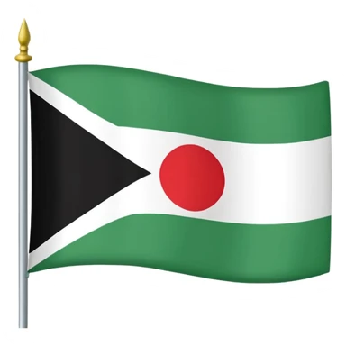 Just do a simple flag I want to put in my bio. Have u seen the panjshir flag do that it’s not in the emojis but make it exactly like the picture don’t add anything else. The colors are green white and black btw with something on the middle search it up and make it in a shape of flag like the emojis sticker