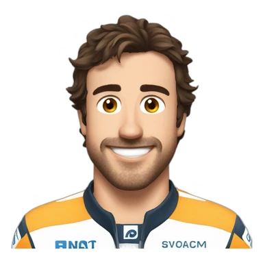 Fernando Alonso sweat smile sticker