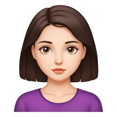 Beautiful brunette girl with loving eyes sticker