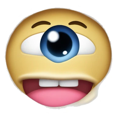 Süßes weinendes Gesicht mit Fingern nach innen  sticker