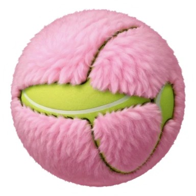 light pink tennis ball sticker