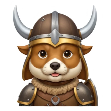 viking dog sticker