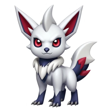 Shiny Dark Edgy Cute Absol-Noibat-Zangoose-Hybrid (Full body) sticker