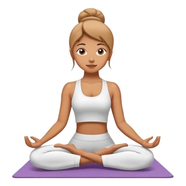 Girl does yoga sticker