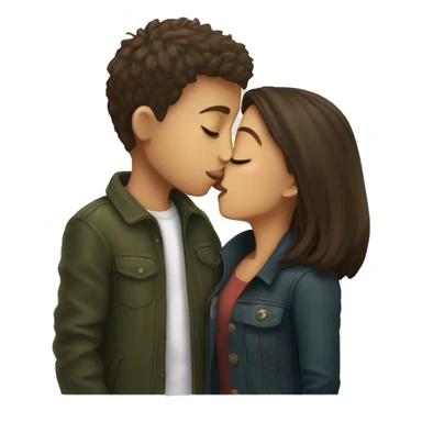 Kissing Boy and gir  sticker