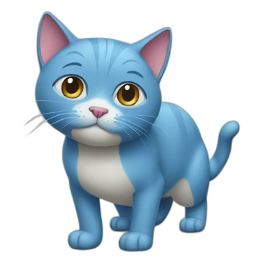gumboil the blue cat sticker