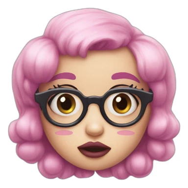 melanie martinez pink four eyed creature sticker