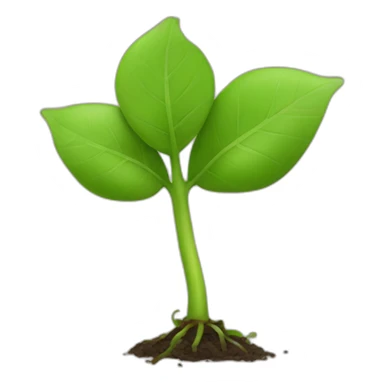 Blooming sprout sticker