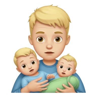 stinky boy with baby sticker