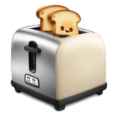 Toast coming out a toaster  sticker
