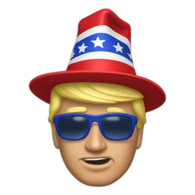 Trump MAGA hat sticker