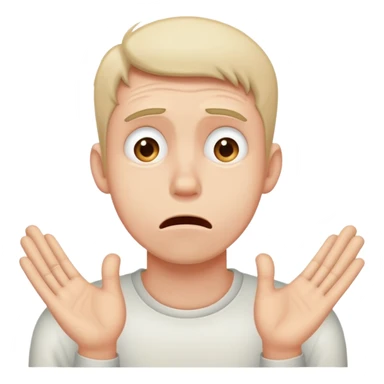 anxious man desperately begging and pleading expression saying please don't leave me sticker