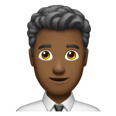 A guy in a office sticker