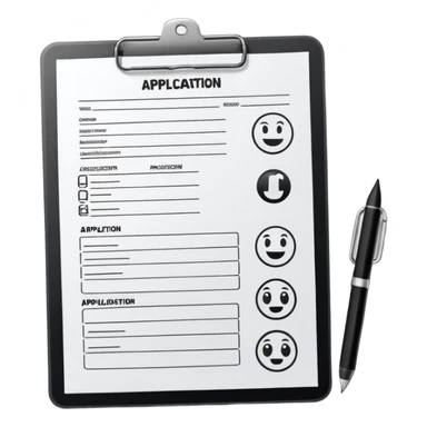 job application sticker