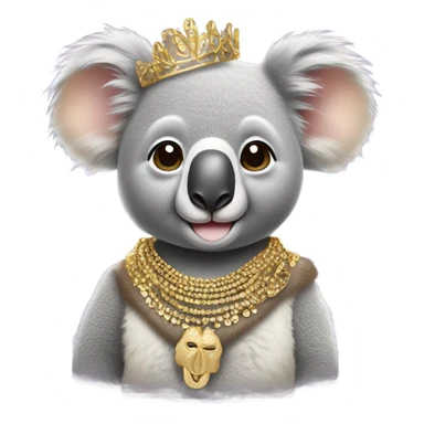Koala with gold  sticker