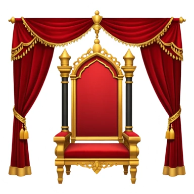 throne room in castle room sticker