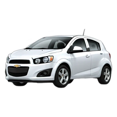 Black Chevrolet Aveo 2015 sticker