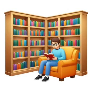 aestetic library y2k style sticker