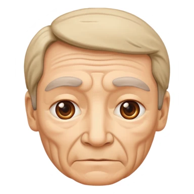 Parent only Face with middle age sticker