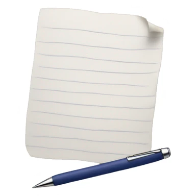 pen and paper sticker