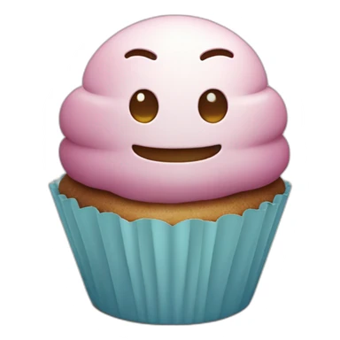 Happy cupcake with iron man  sticker