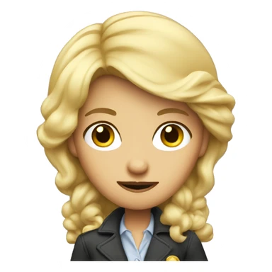 cunning blonde detective sticker