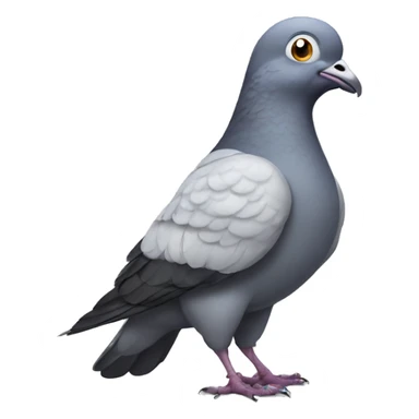 Pigeon with big muscles sticker