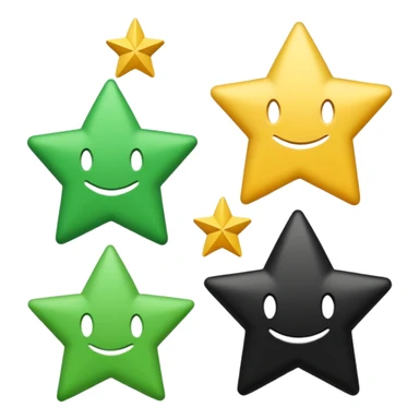 trois bandes superposées, une verte, une blanche et une noire. Sur la bande blanche figurent trois étoiles sticker