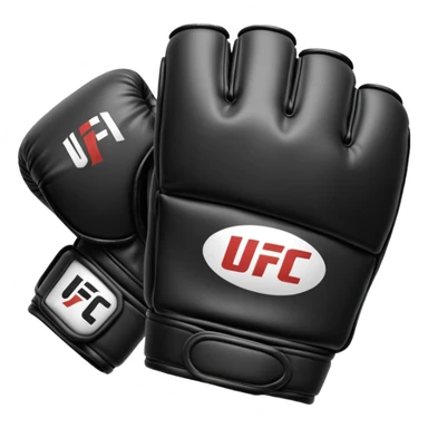 Black and white UFC Glove sticker