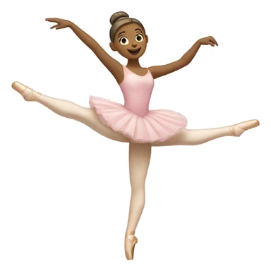 Ballerina doing a pirouette with one arm up sticker
