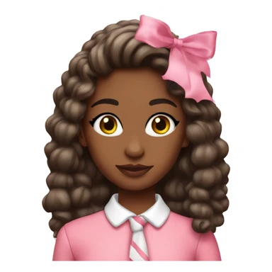 Preppy pink Christmas  sticker