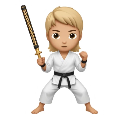 karate nunchaku sticker