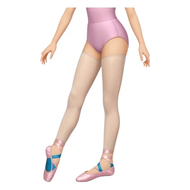 meia calça ballet dobrada sticker