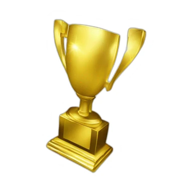 shiny gold tropy with "2024" written on it sticker