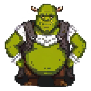 Shrek character sticker
