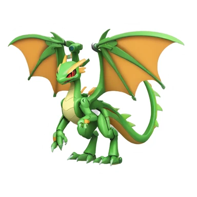 Mechanical Flygon-dragon-Charizard-raptor-Medabot-Mecha full body sticker
