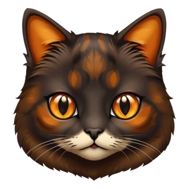 dark tortoiseshell cat sticker