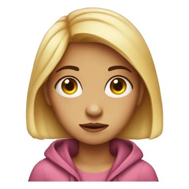 girl rolling her eyes  sticker