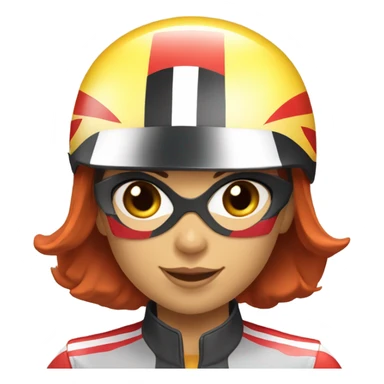 Speed racer as a girl sticker