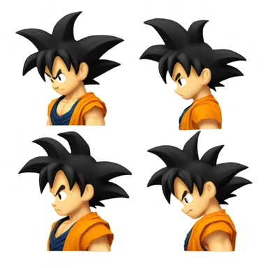 Goku riding on yellow nimbus cloud sticker
