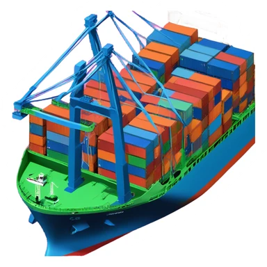 cargo ship sticker