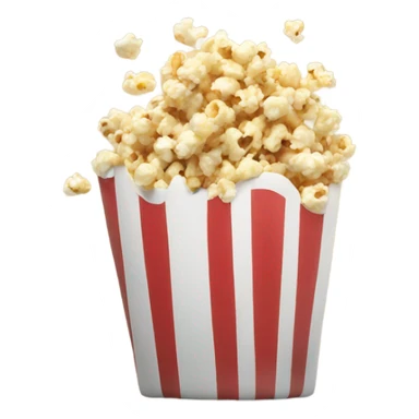 Hand covering mouth with popcorn in the hand  sticker