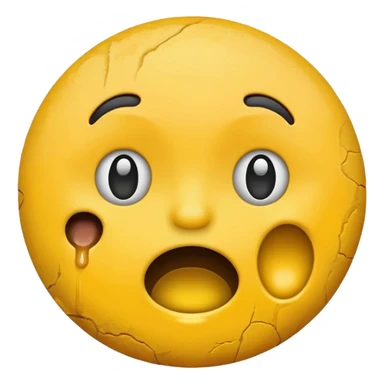 Choking enoji sticker